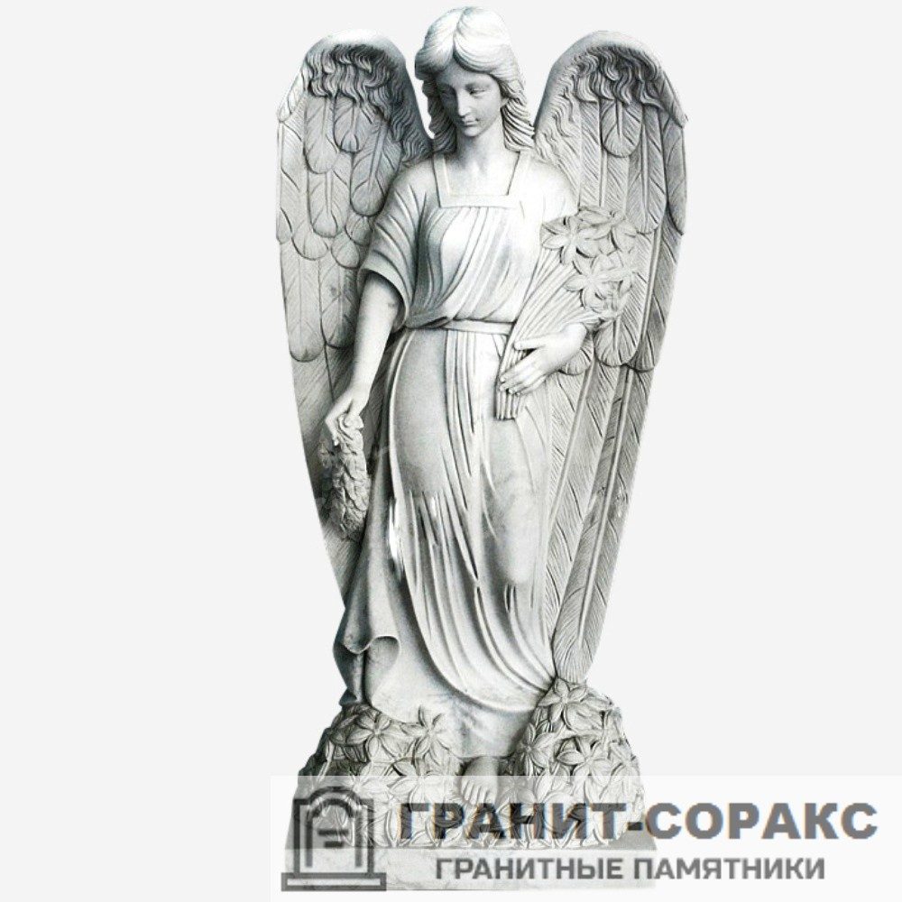 Памятник с ангелом на кладбище по лояльной цене. 